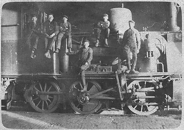 Eisenbahner auf einer preußischen T 3