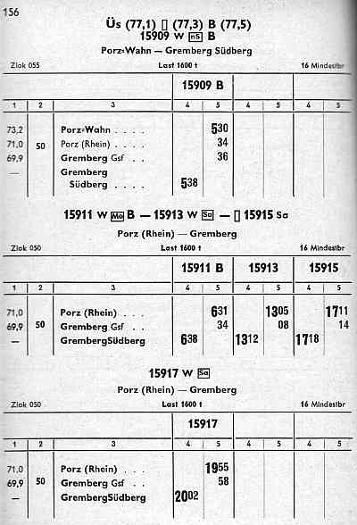 Buchfahrplan 15909