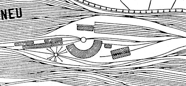 Plan des Bw Duisburg-Ruhrort Hafen, um 1926